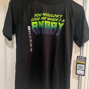NWT Boys Under Armour Hulk Tshirt Size Large